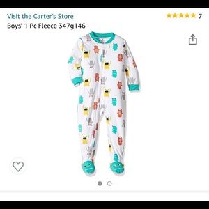 New Carter’s 2t fleece “monster” pajama